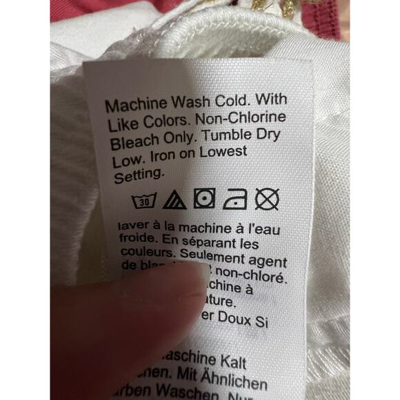 Crewcuts by J. Crew Girls' Pull-on Chino Shorts White Fishtail Hem Size 6 - Picture 9 of 10